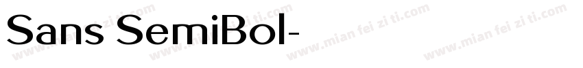 Sans SemiBol字体转换